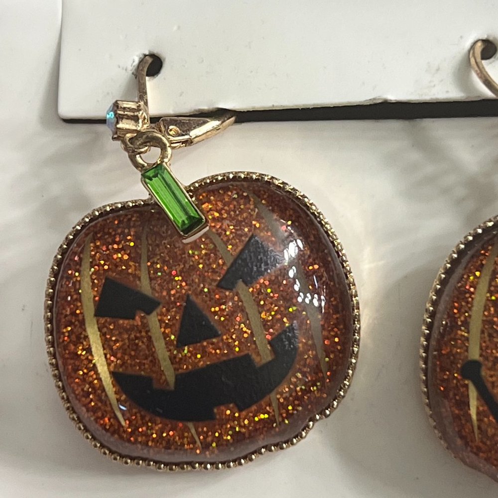 Betsy Johnson Pumpkin Earrings - Picture 8 of 10
